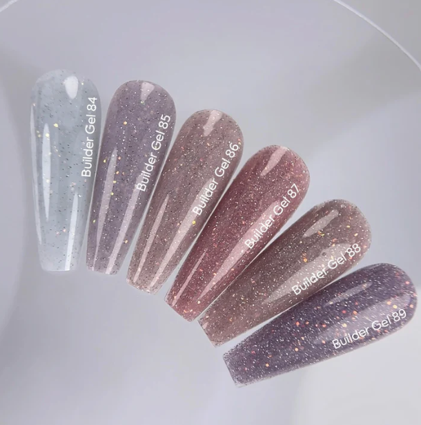 NAILSOFTHEDAY Builder Gel 88 - beige reflectante con brillo opal, 15 ml