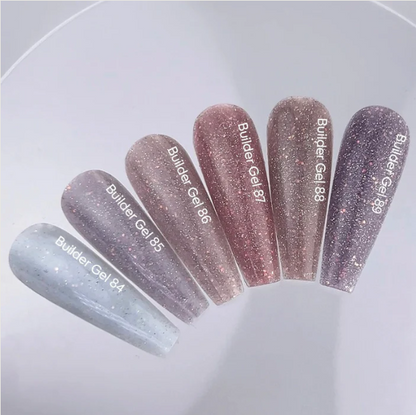NAILSOFTHEDAY Builder Gel 87 — builder gel nude cálido reflectante con brillo opal, 15 ml