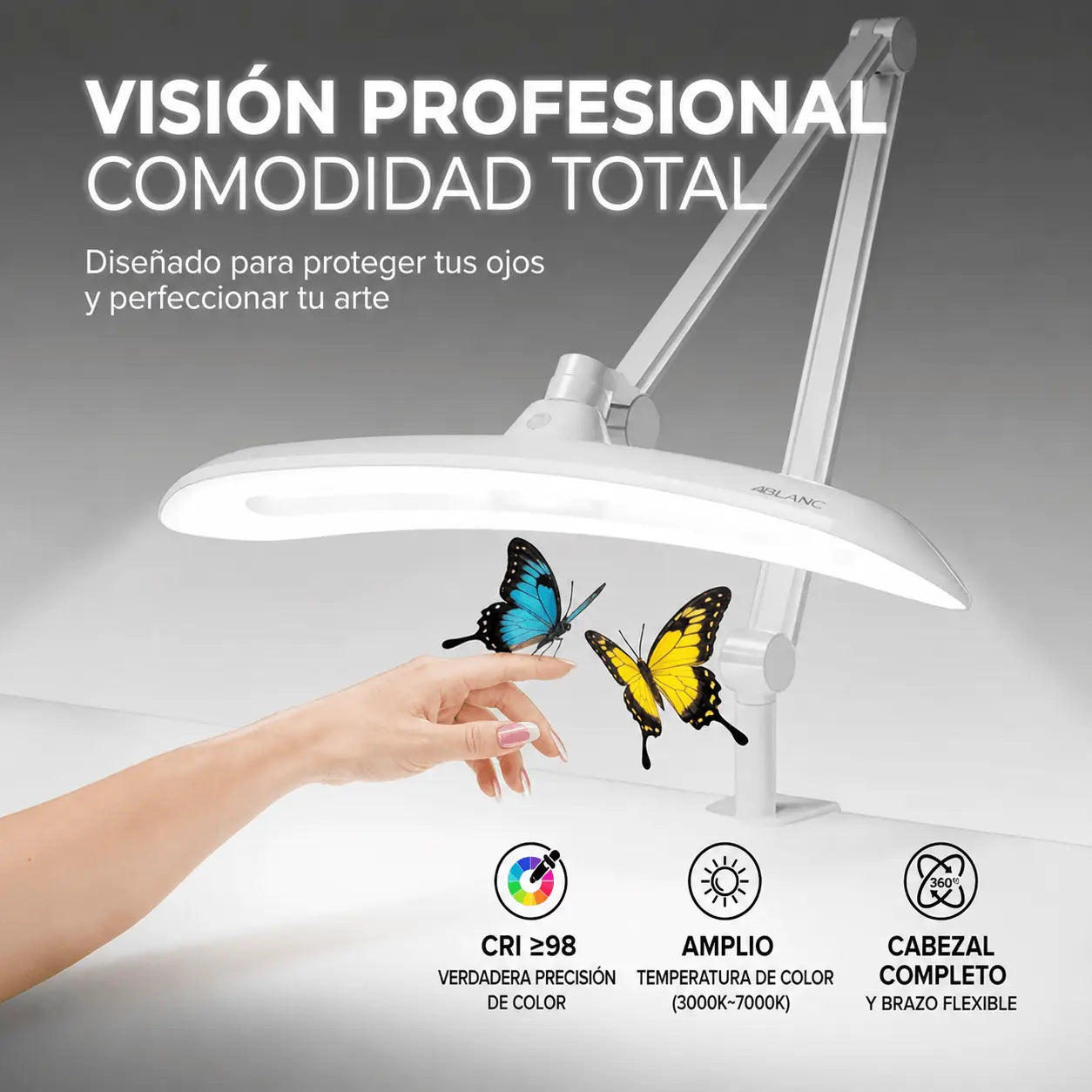 Luz Premium para mesa de manicura - 4Blanc Relo Ultimate