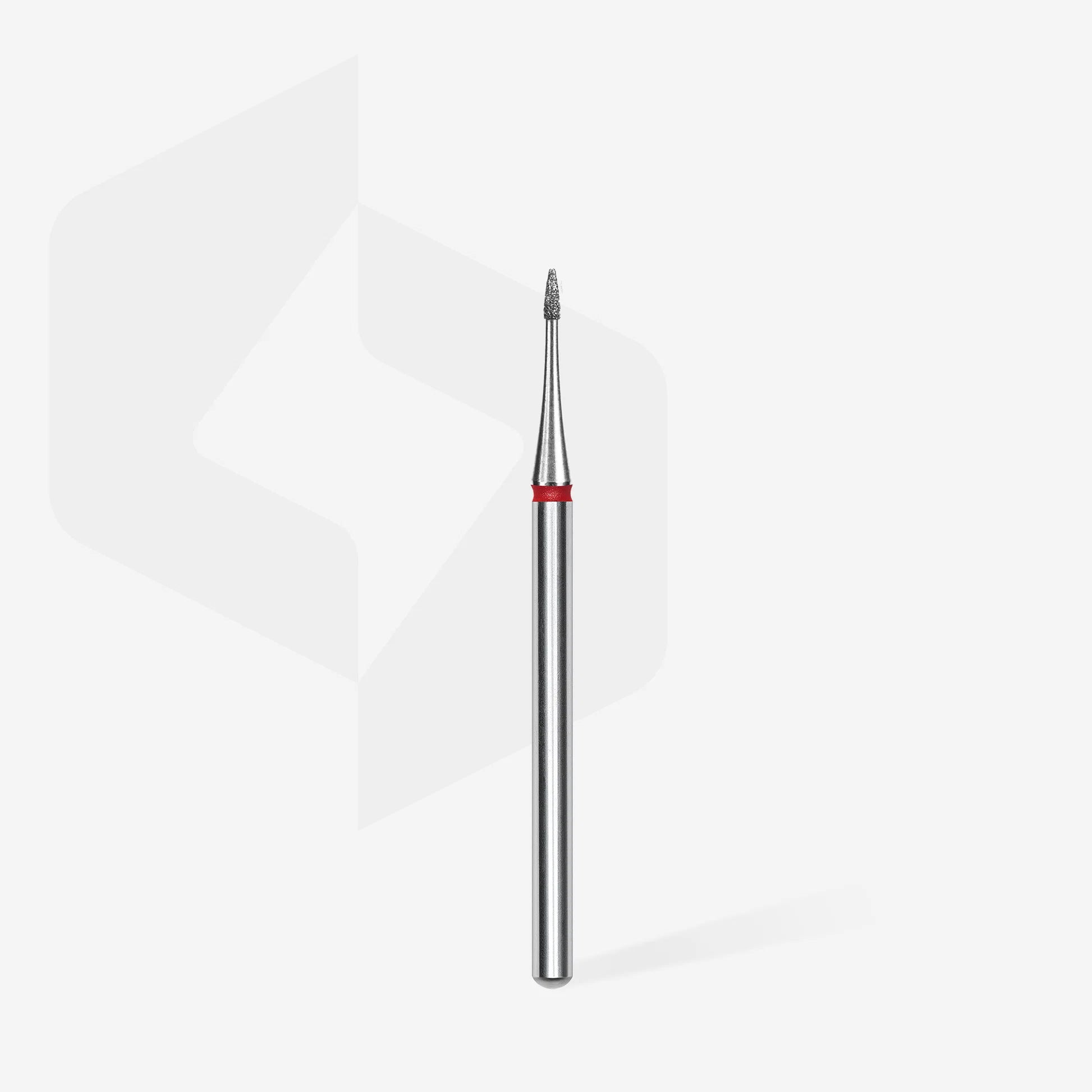 Fresa diamantada para piel "llama" mini roja EXPERT diámetro 1 mm/ parte útil 3 mm