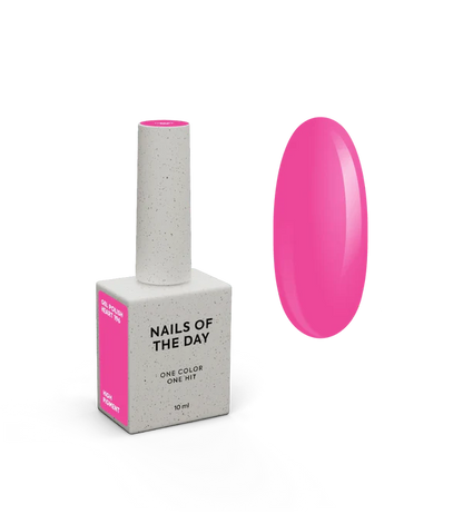 NAILSOFTHEDAY Gel Polish Heart 196 — rosa neón, 10 ml