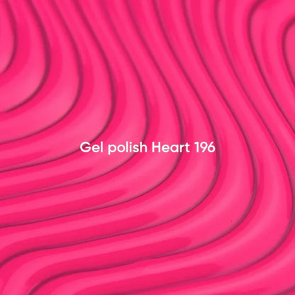 NAILSOFTHEDAY Gel Polish Heart 196 — rosa neón, 10 ml
