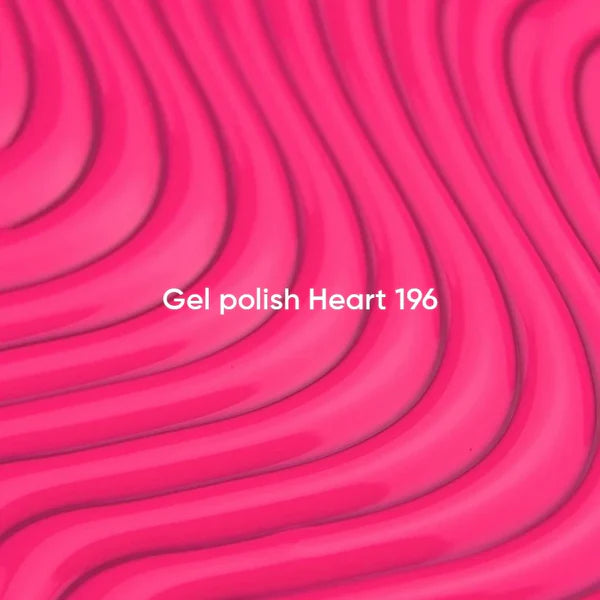 NAILSOFTHEDAY Gel Polish Heart 196 — rosa neón, 10 ml
