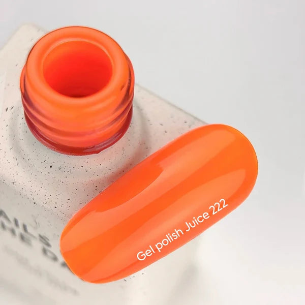 NAILSOFTHEDAY Gel Polish Juice 222 — naranja intenso, 10 ml