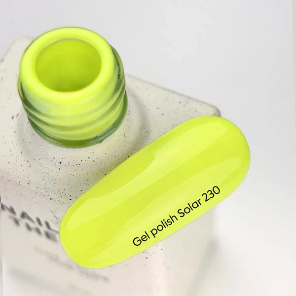NAILSOFTHEDAY Gel Polish Solar 230 — amarillo neón, 10 ml