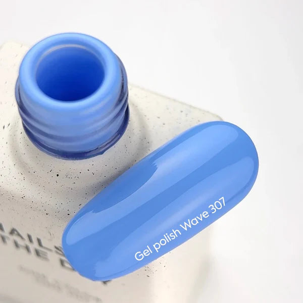 NAILSOFTHEDAY Gel Polish Wave 307 — azul claro, 10 ml
