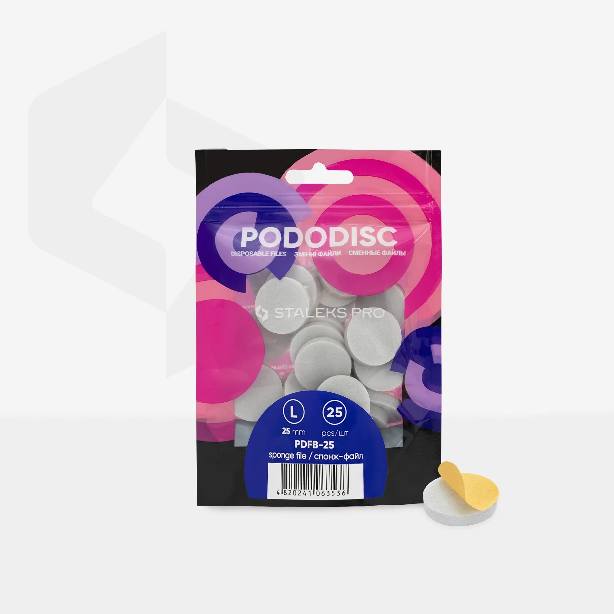 Limas - esponjas desechables para el disco de pedicura PODODISC STALEKS PRO L (25 uds.)