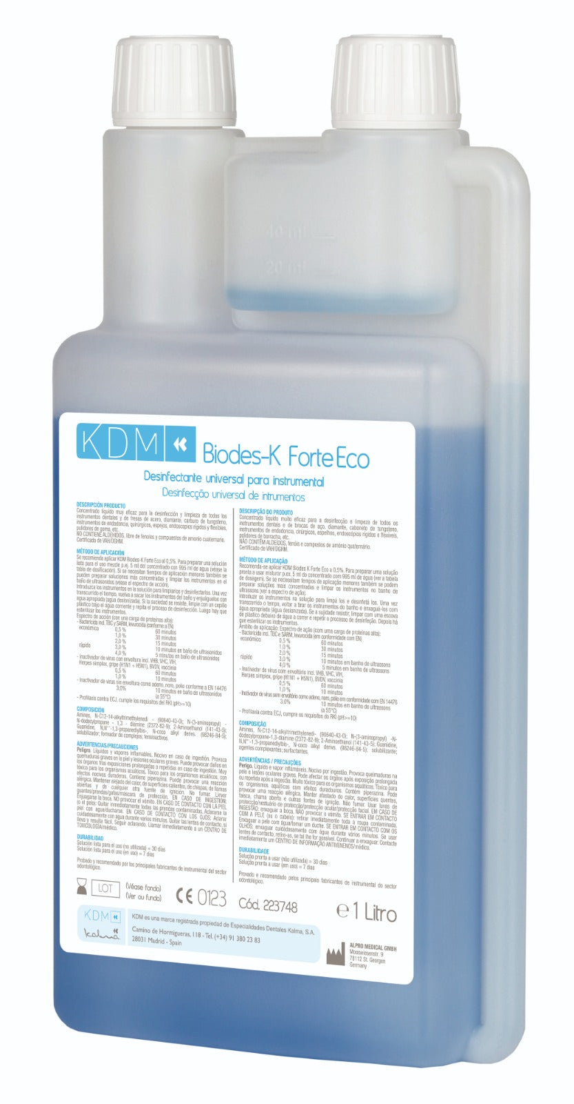 Desinfectante Ultrasonido Biodes-K Forte-E 1
