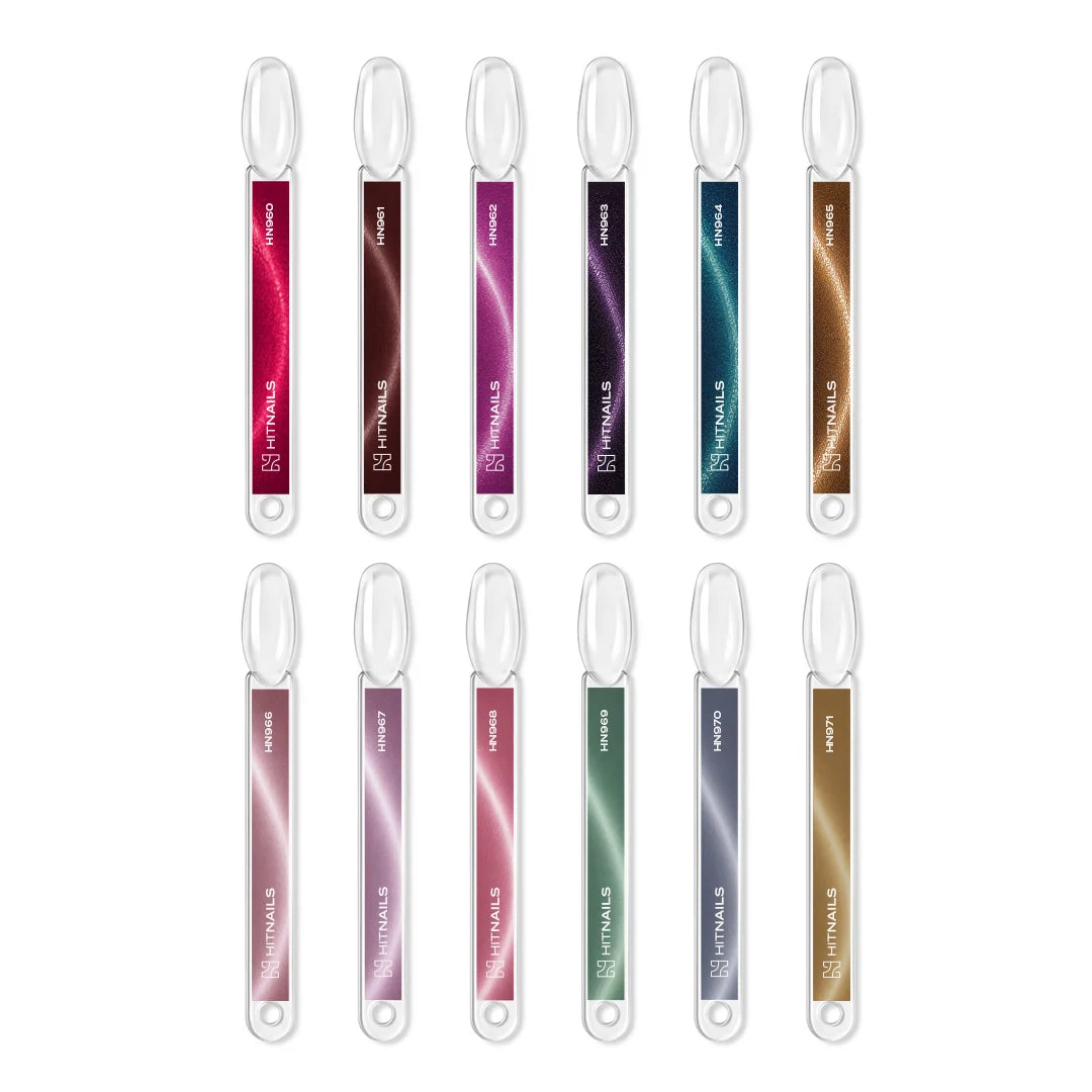 SILK AURA - Colección Esmaltes CAT EYE - 12 colores -