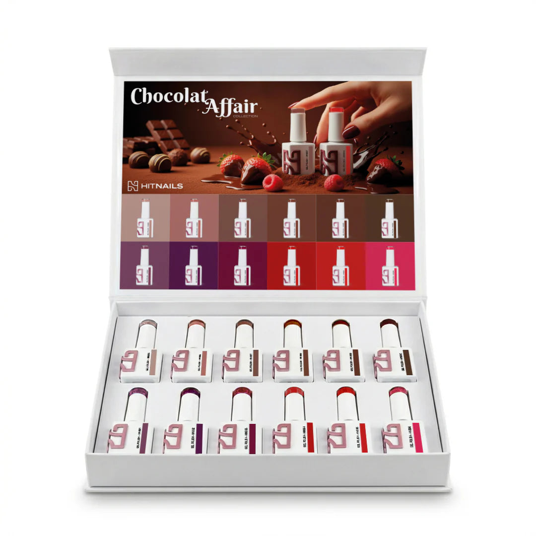 Chocolat Affair Collection - 12 Esmaltes Semipermanentes, 10ml