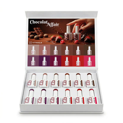 Chocolat Affair Collection - 12 Esmaltes Semipermanentes, 10ml