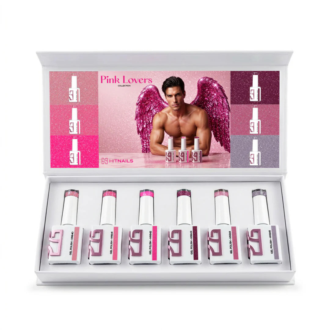 Pink Lovers - Colección 6 Esmaltes HIT NAILS