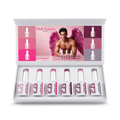 Pink Lovers - Colección 6 Esmaltes HIT NAILS