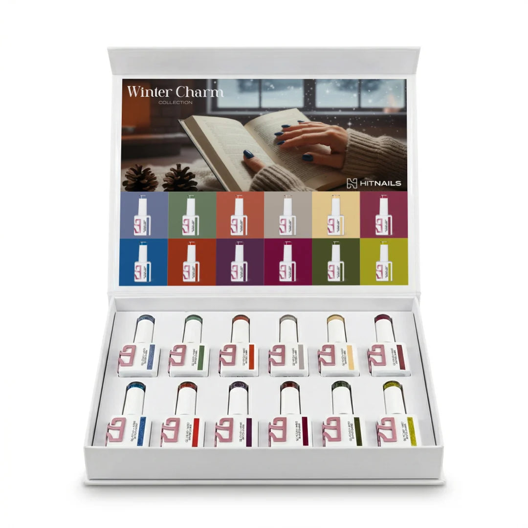 Colección de esmaltes de uñas en gel Winter Charm - 12 colores