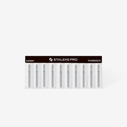 Fresa diamantada para piel "cilindro" azul EXPERT diámetro 2,5 mm/ parte útil 6 mm (divisible por 10)