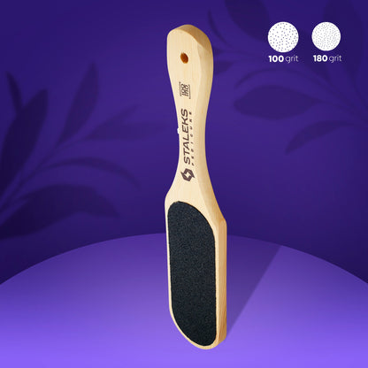 Lima de madera para pies BEAUTY & CARE 10 TYPE 1 100/180 grit