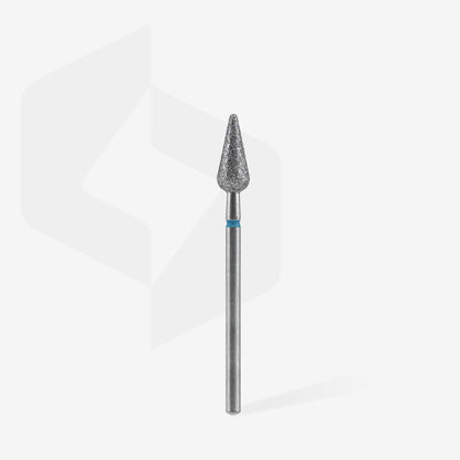 Fresa diamantada para piel "pera" afilada azul EXPERT diámetro 5 mm/ parte útil 12 mm