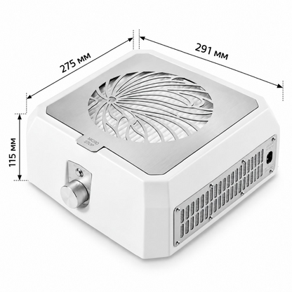 MICROSTOP Base Pro White — Aspirador Profesional para Uñas (Blanco)