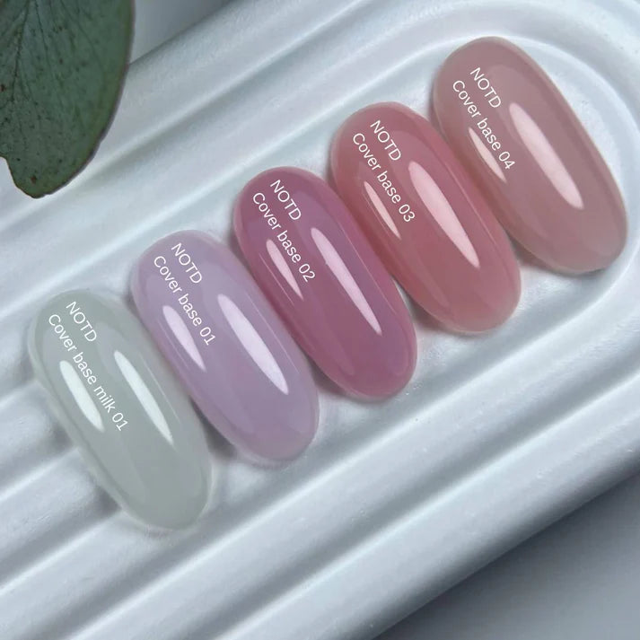 Nailsoftheday Cover base NEW Formula 04 - Translucido de color rosa, 30 ml