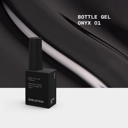 BIBLIOTEKA Bottle Gel № 01 Onyx, 10 ml