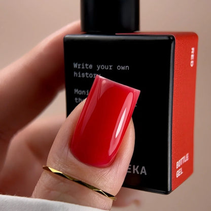 BIBLIOTEKA Bottle Gel - Red, 10 ml