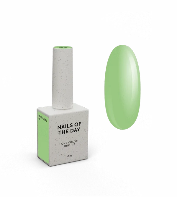 NAILSOFTHEDAY Bottle gel 06 – gel súper fuerte (verde claro), 10 ml