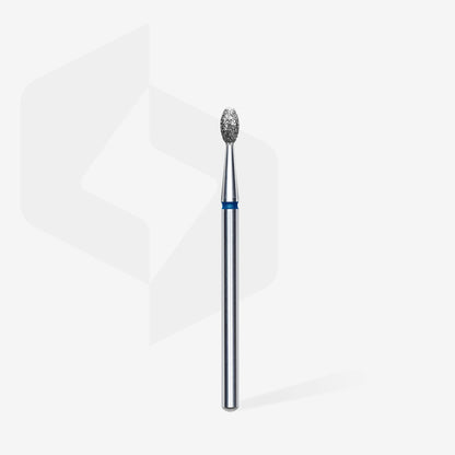 Fresa diamantada para piel "oliva" azul EXPERT diámetro 2,5 mm / parte útil 5 mm