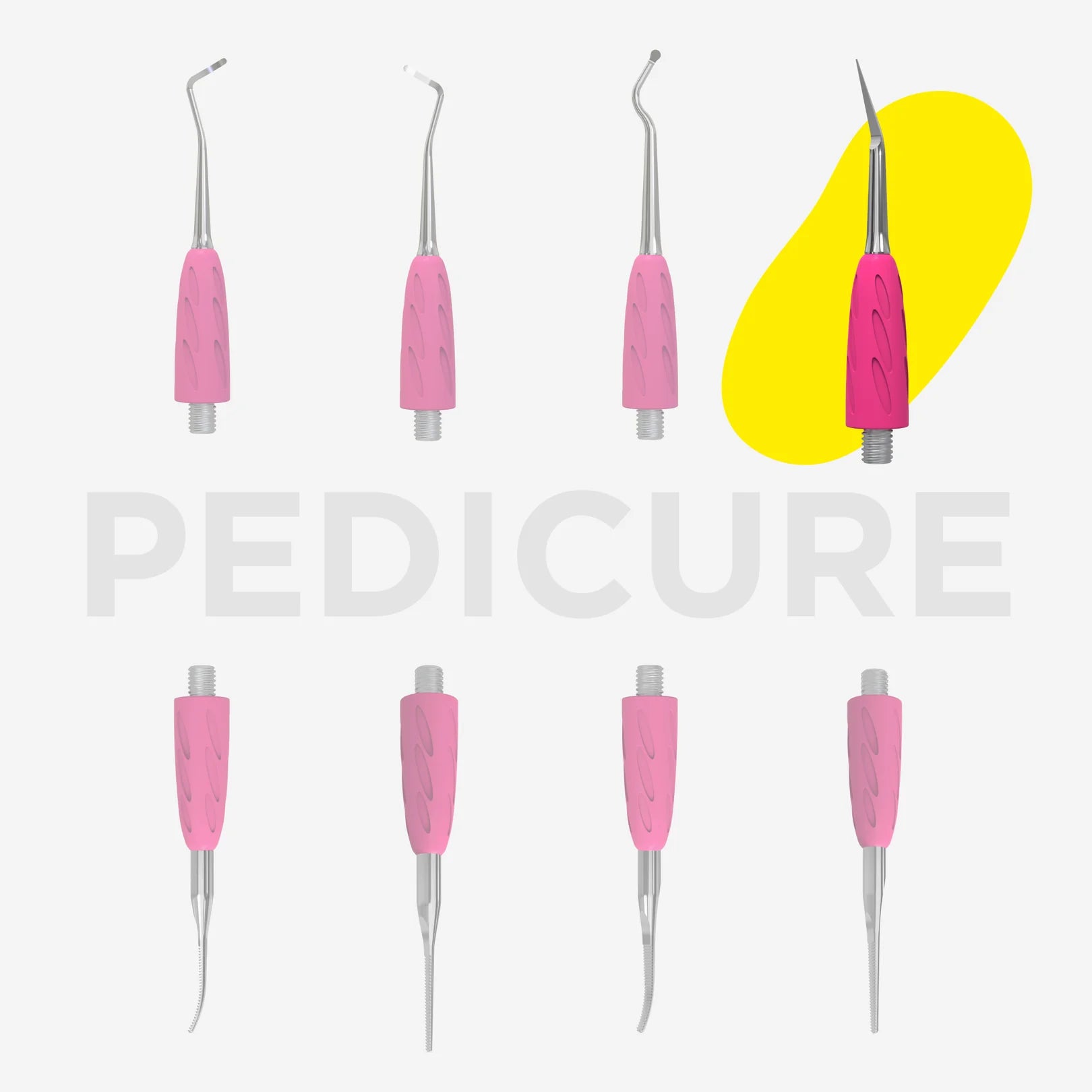 Pieza de trabajo del empujador Combo UNIQ 34 limpiador de uñas de los pies