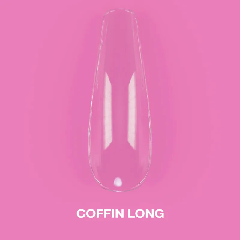 LUNAmoon Gel Tips Coffin Largo
