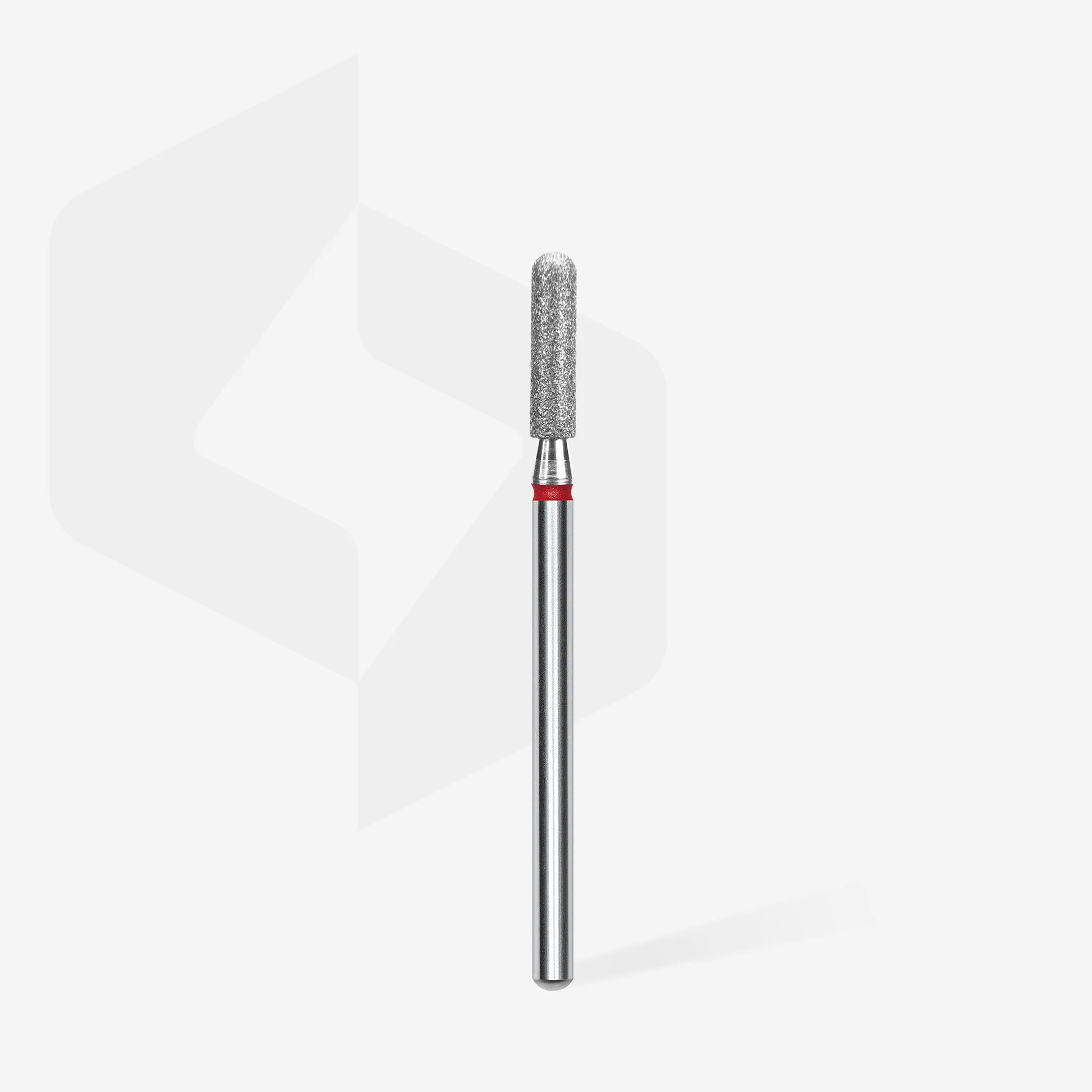 Fresa diamantada para piel "cilindro" redondeado rojo EXPERT diámetro 2,5 mm/ parte útil 10 mm
