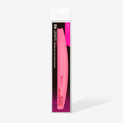 STALEKS EXPERT 40 Base para limas de plástico biselada en forma de media luna