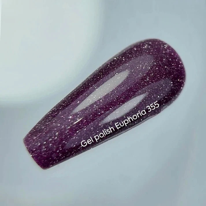 NAILSOFTHEDAY Euphoria — esmalte semipermanente reflectante púrpura, 10 ml