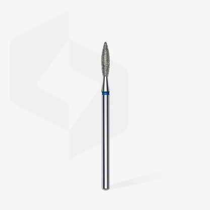 Fresa diamantada para piel "llama" azul EXPERT diámetro 2,3 mm/ parte útil 10 mm (divisible por 10)