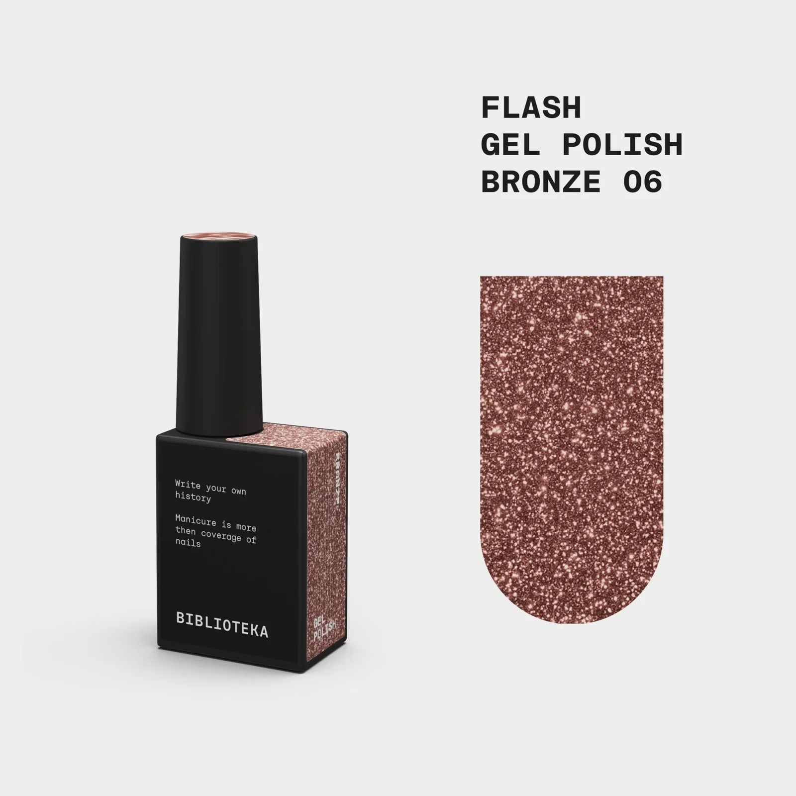BIBLIOTEKA Flash Gel Polish № 06 Bronze, 10 ml