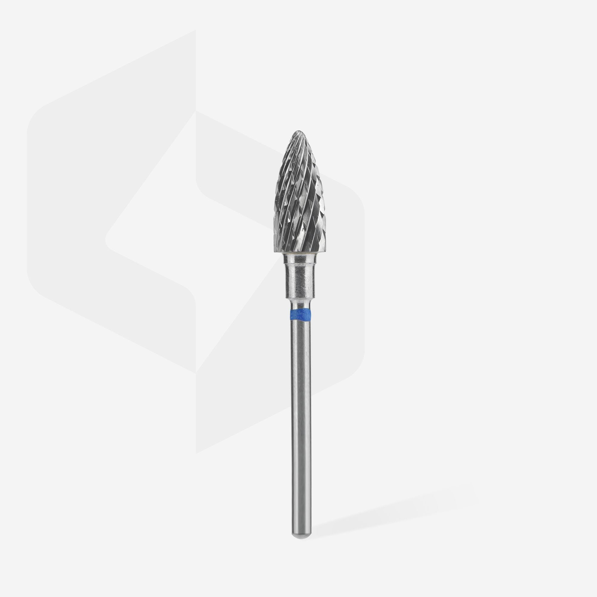 Fresa de carburo "pine cone", azul, EXPERT diámetro 6 mm / parte útil 14 mm