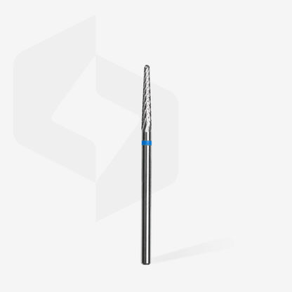 Fresa de carburo para uñas "cono" azul EXPERT diámetro 2,3 mm / parte útil 14 mm
