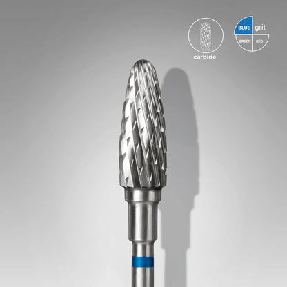 Fresa de metal duro tipo «maíz» azul, diámetro 5 mm, parte de trabajo 13 mm