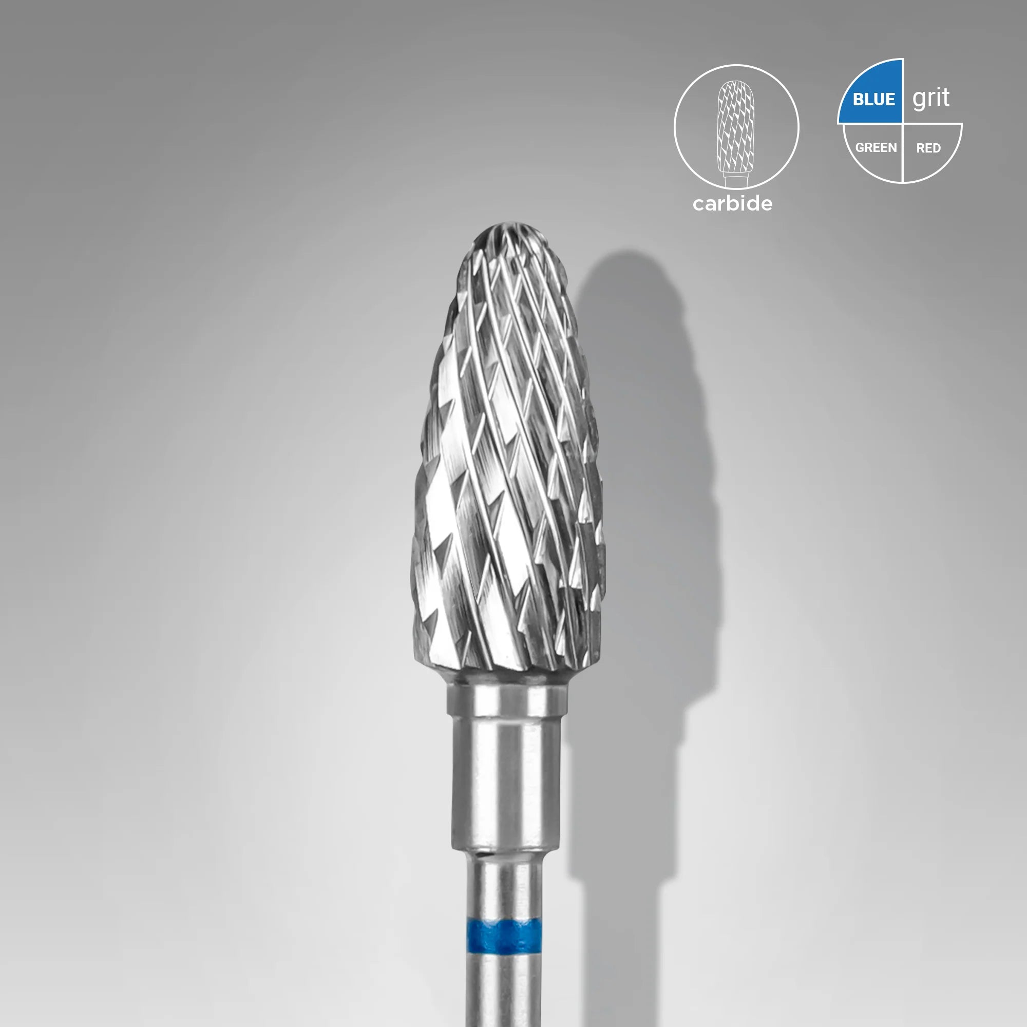 Fresa de carburo para uñas "maíz" azul EXPERT diámetro 6 mm/ parte útil 14 mm