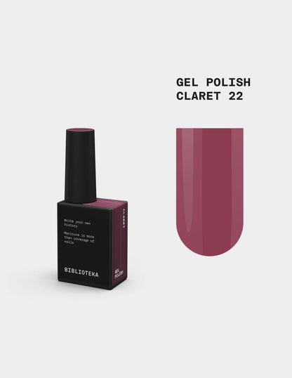 BIBLIOTEKA Gel Polish № 22 Claret, 10 ml