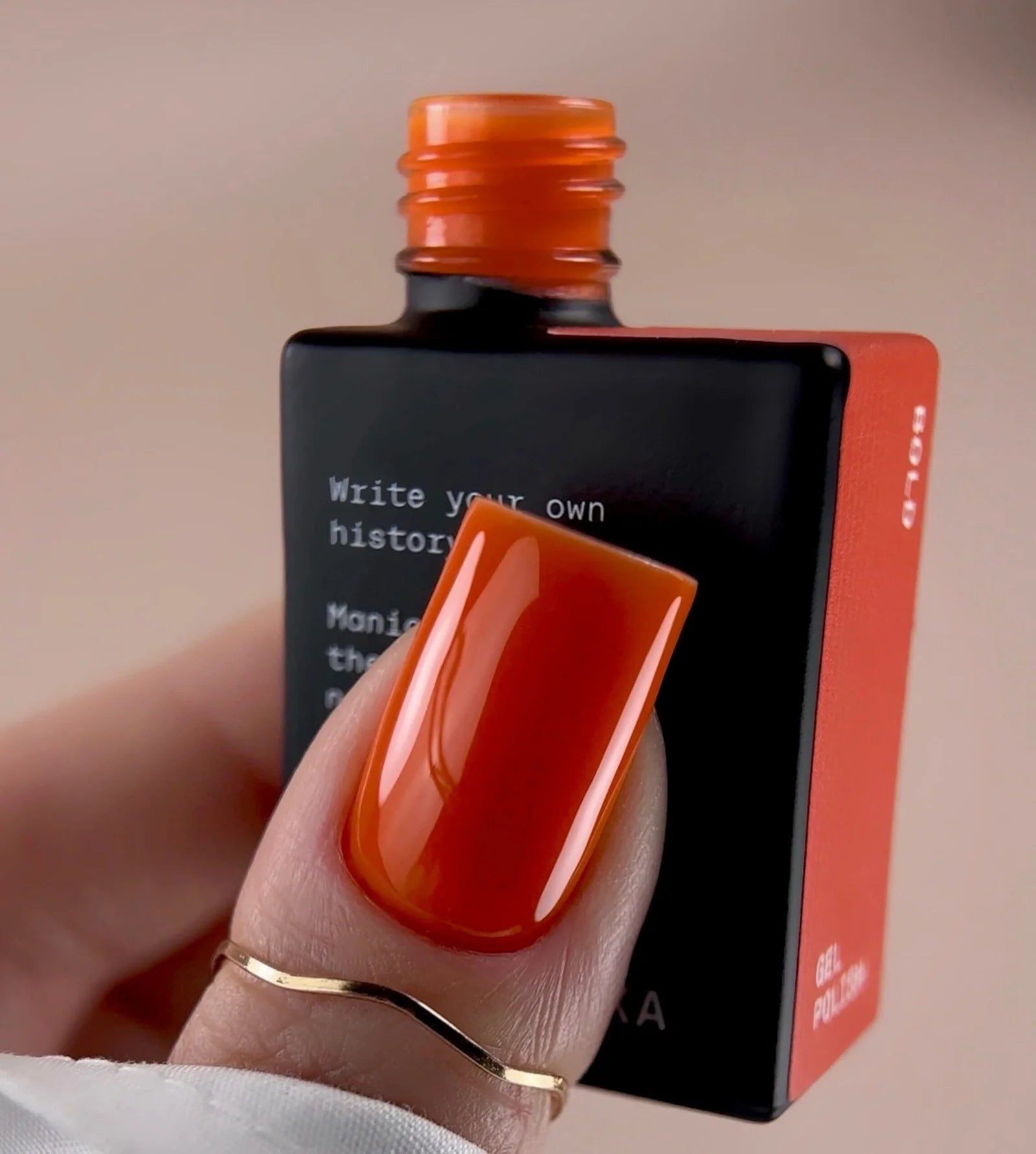 BIBLIOTEKA Gel Polish № 30 Bold – Orange, 10 ml