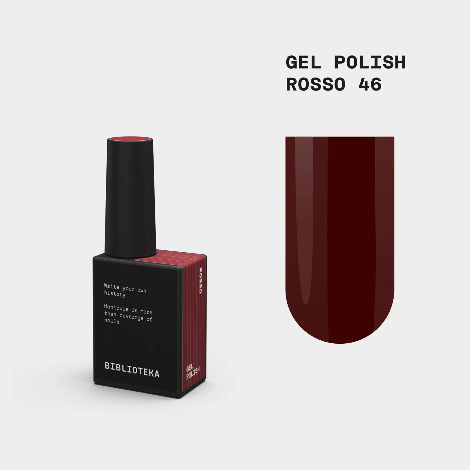 BIBLIOTEKA Gel Polish № 46 Rosso, 10 ml