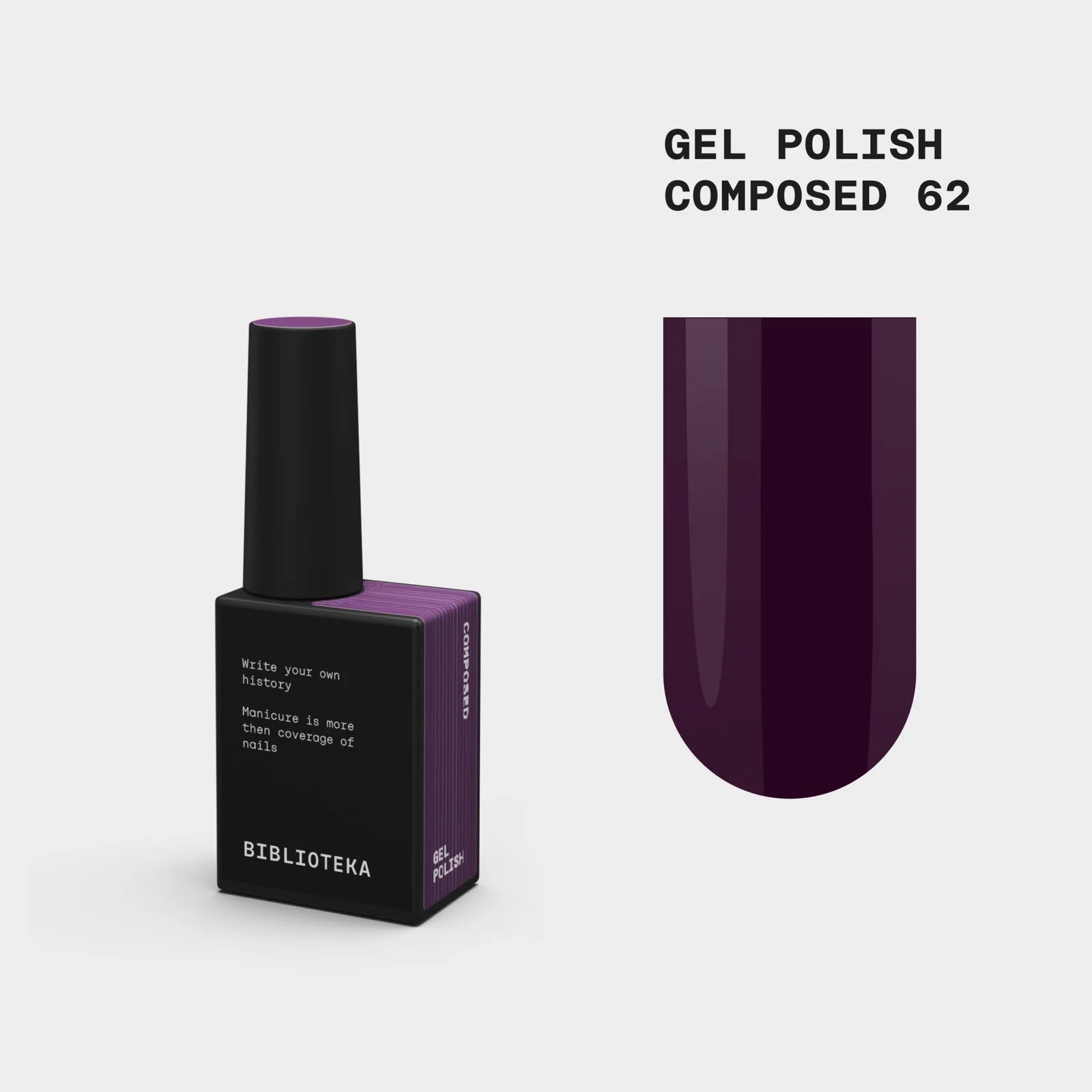 BIBLIOTEKA Gel Polish № 62 Composed, 10 ml