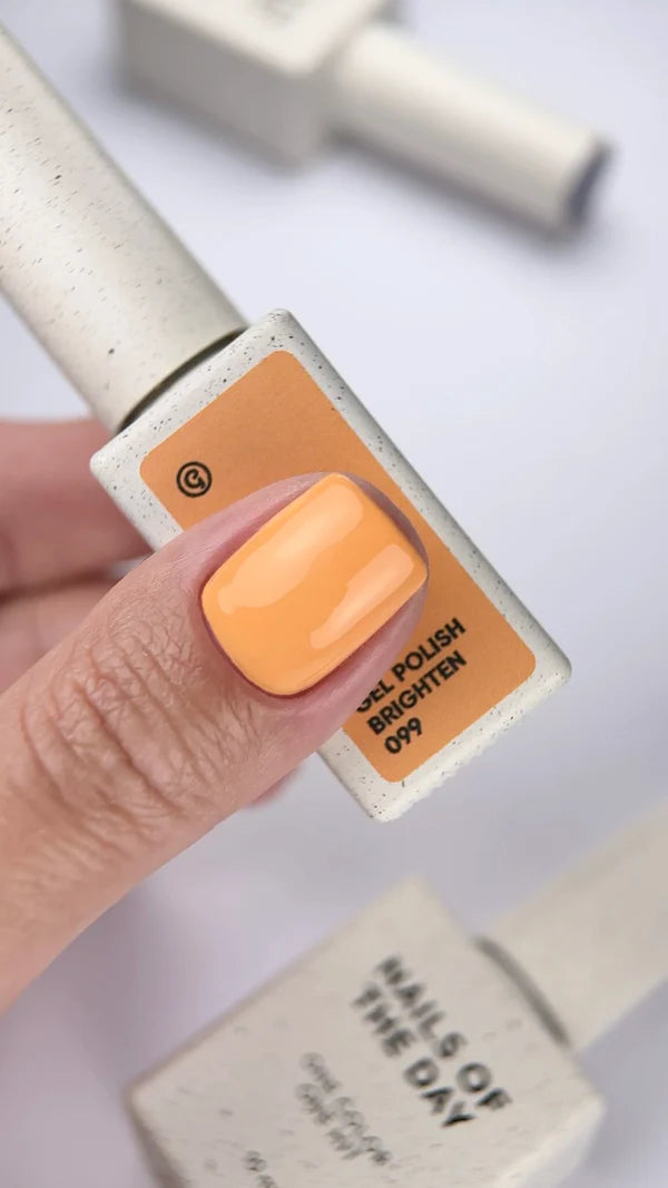 NAILSOFTHEDAY Gel Polish Brighten 099 — naranja pastel, 10 ml