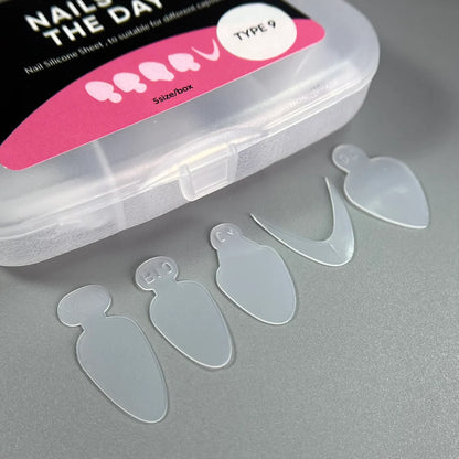 NAILSOFTHEDAY French tips (Tipo 9) - Plantillas de silicona para manicura francesa -60 piezas-