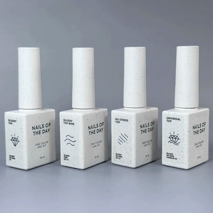 NAILSOFTHEDAY Universal Top — top coat brillante sin capa pegajosa, 10 ml