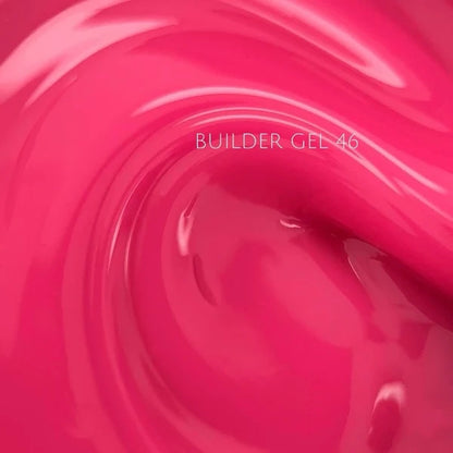 NAILSOFTHEDAY Builder Gel 46 — Gel Constructor Rosa Intenso (15 ml)