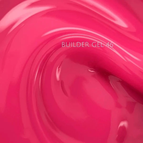 NAILSOFTHEDAY Builder Gel 46 — Gel Constructor Rosa Intenso (15 ml)