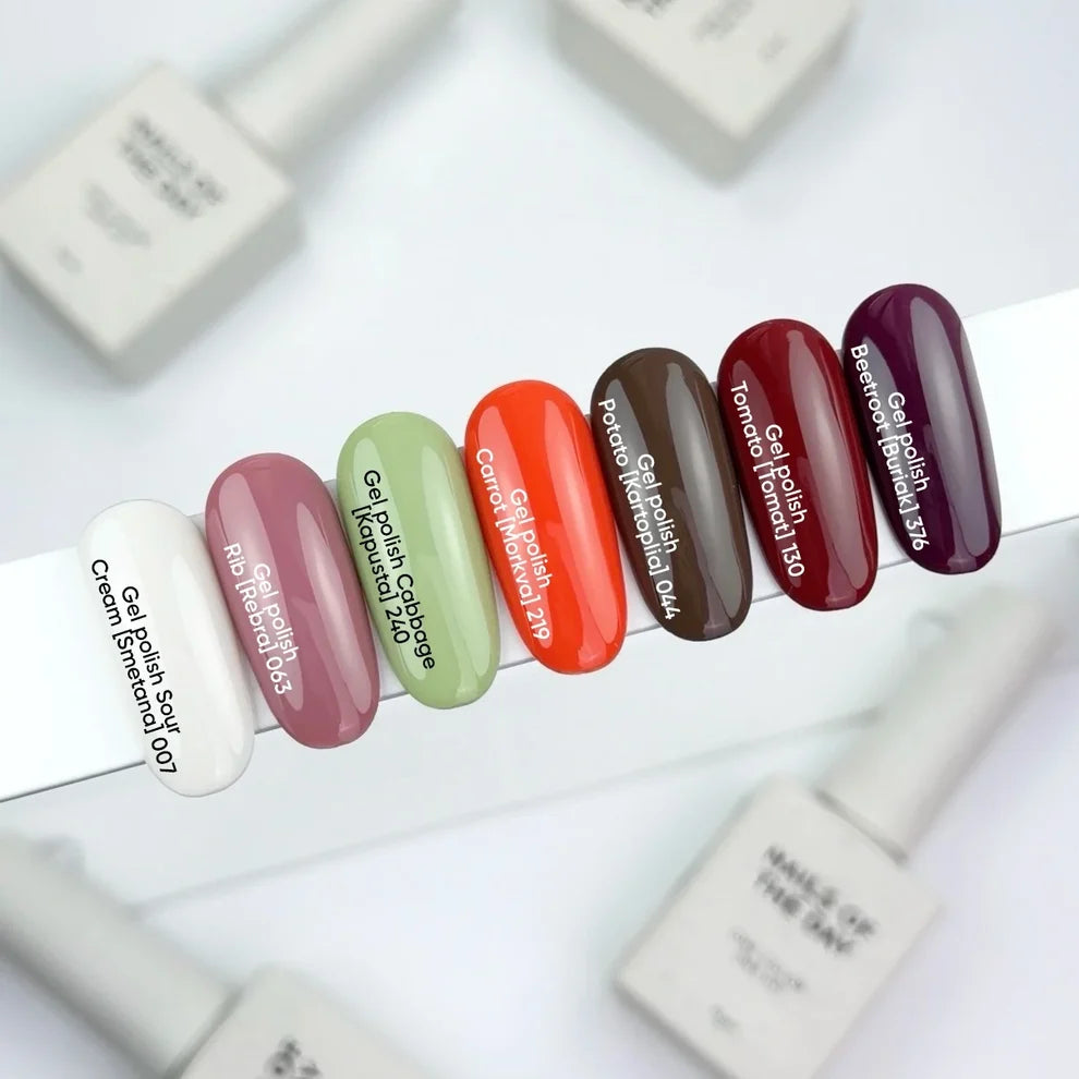 Coleción BORSCH - 7 colores - NAILS OF THE DAY -