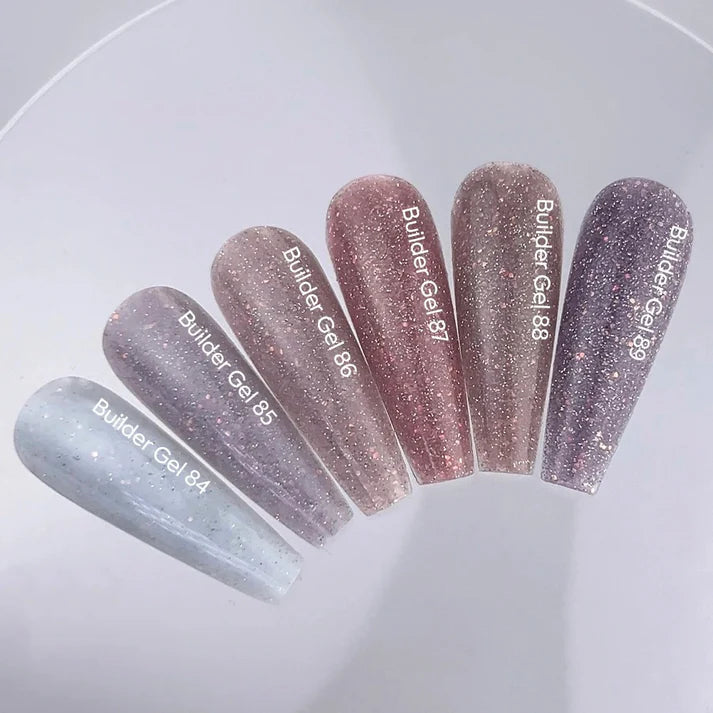 NAILSOFTHEDAY Builder Gel 86 — builder gel nude reflectante con brillo opal, 15 ml