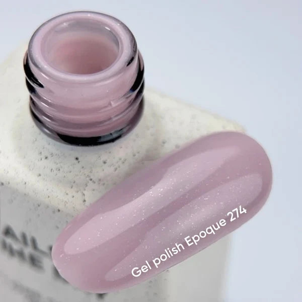 NAILSOFTHEDAY Gel Polish Epoque 274 - Malva empolvado con shimmer, 10ml